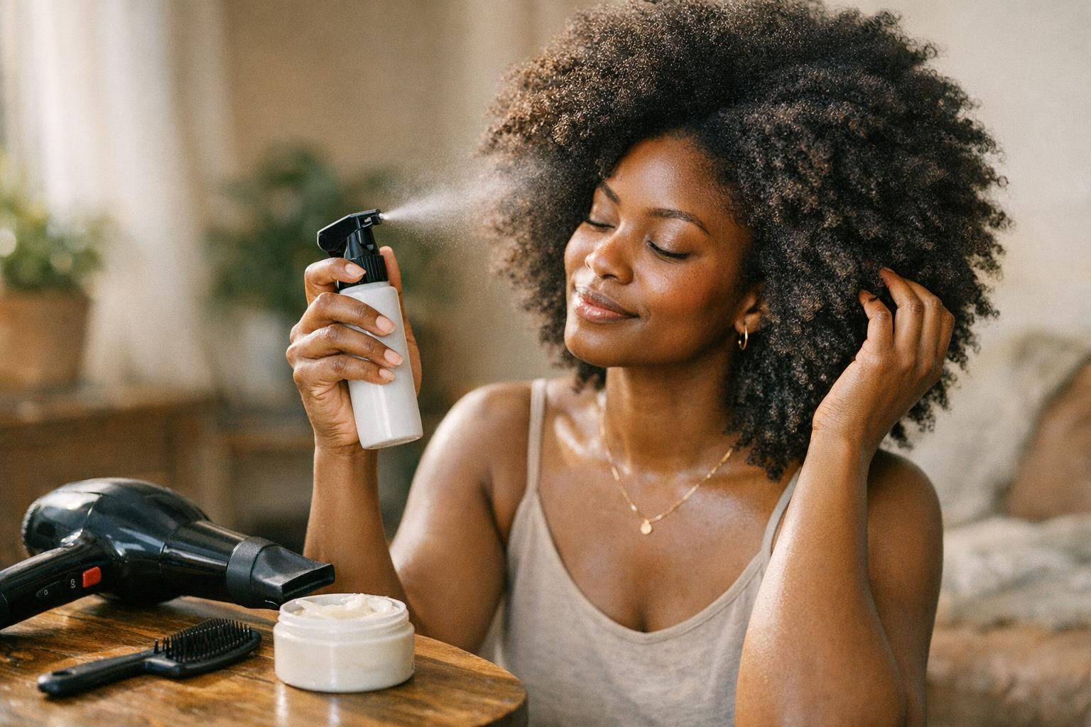 découvrez comment choisir le meilleur protecteur de chaleur pour cheveux afro et apprenez à l'utiliser correctement pour préserver la santé et la beauté de vos cheveux.