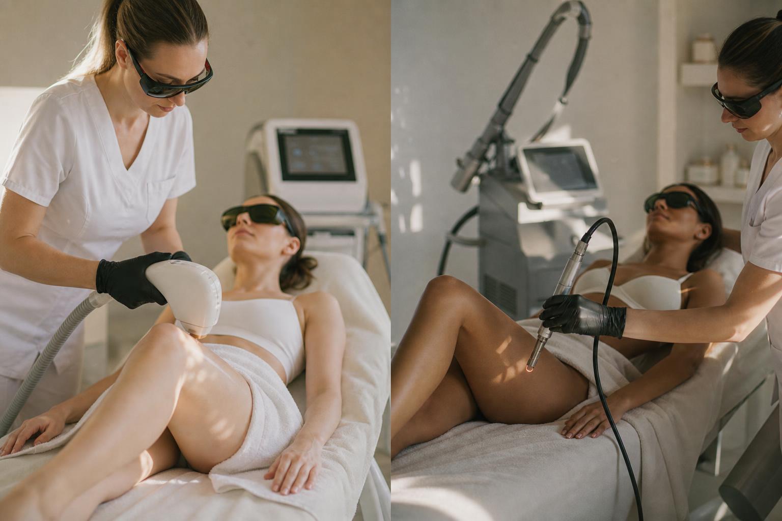 découvrez les différences entre la lumière pulsée et le laser pour l'épilation, et choisissez la technique la plus adaptée à votre peau et vos besoins.